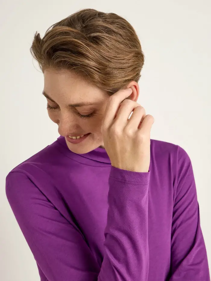 Lanius Rollkragenshirt (GOTS)