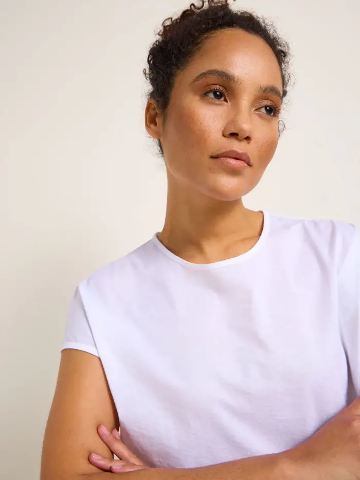 Lanius Shirt Mit überschnittener Schulter (GOTS)