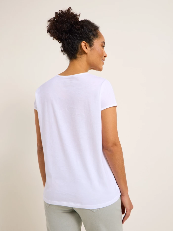 Lanius Shirt Mit überschnittener Schulter (GOTS)