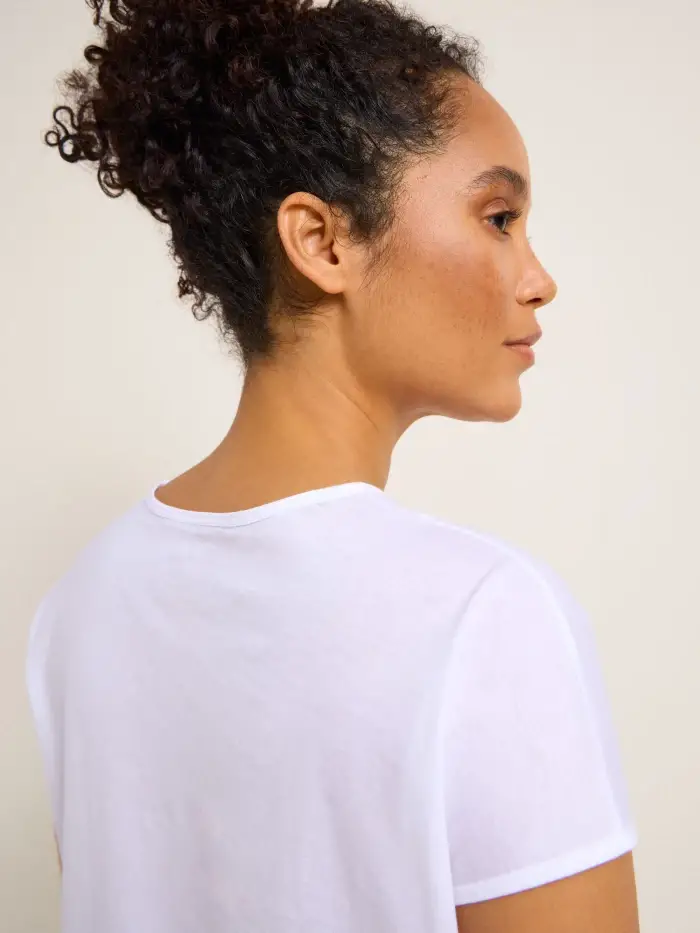 Lanius Shirt mit überschnittener Schulter (GOTS)