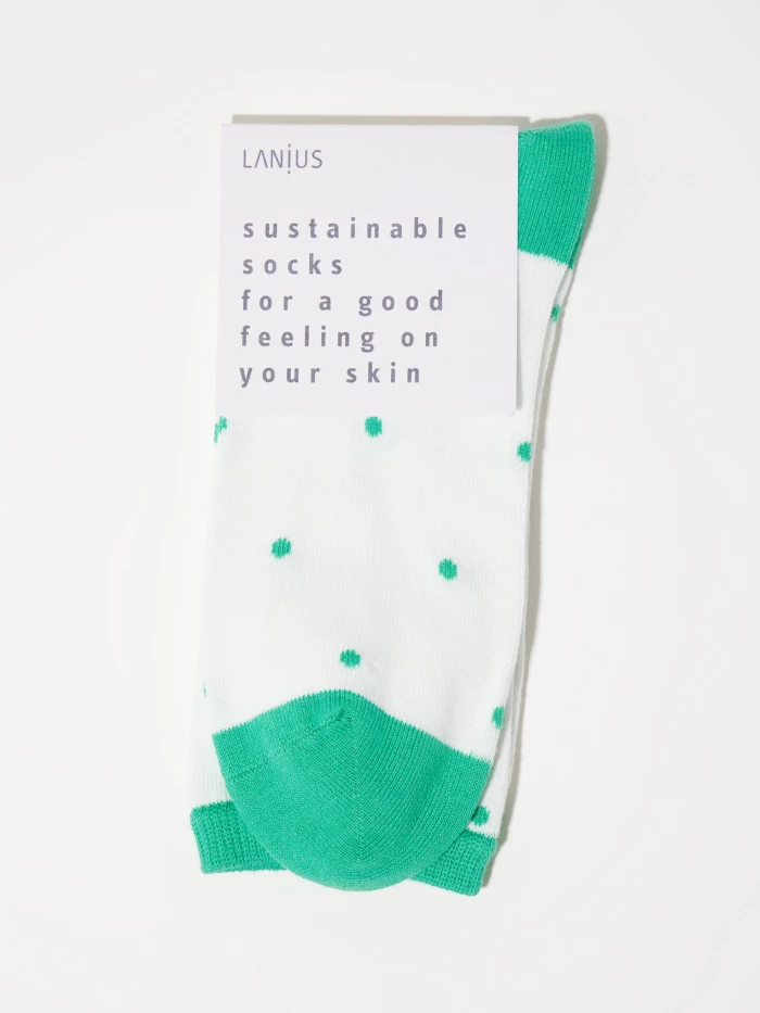 Lanius Socken mit Punkten (GOTS)