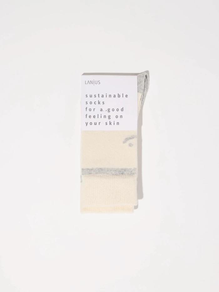 Lanius Socken mit Smiley (GOTS)