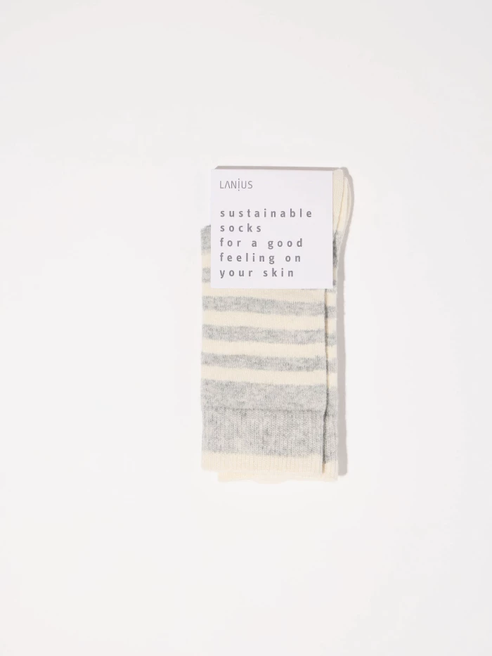 Lanius Socken mit Streifen (GOTS)