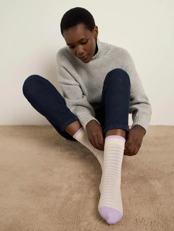 Lanius Socken Mit Streifen (GOTS)