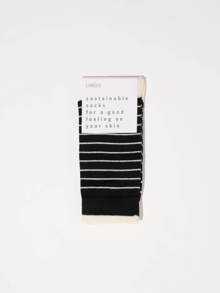 Lanius Socken mit Streifen (GOTS)