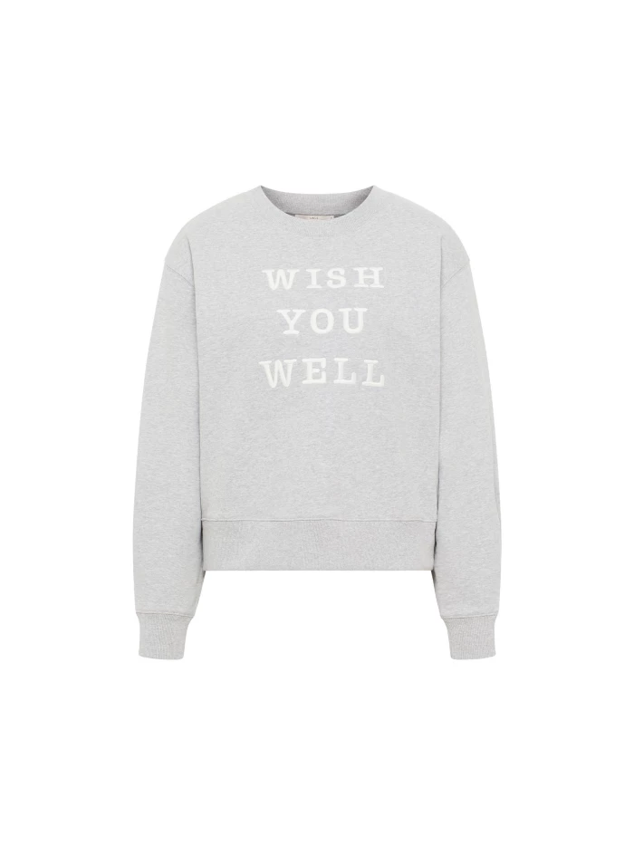 Lanius Statement Sweatshirt "wish You Well" (GOTS)