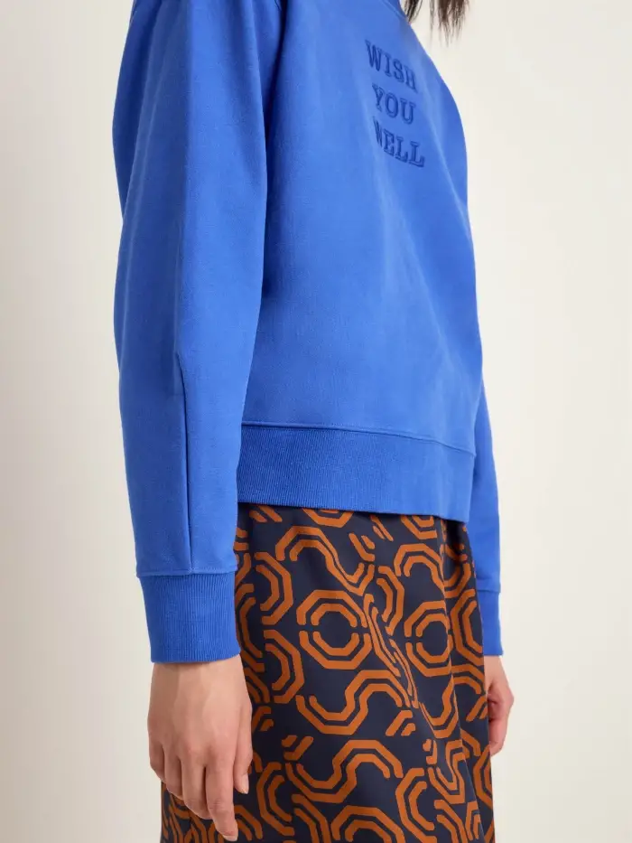 Lanius Statement Sweatshirt "wish You Well" (GOTS)