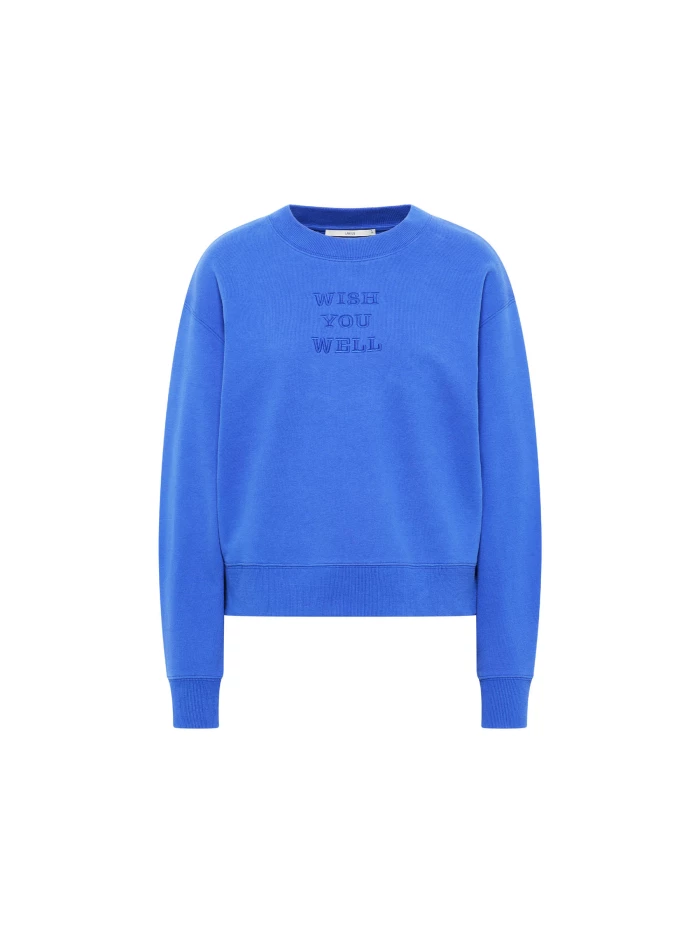 Lanius Statement Sweatshirt "wish You Well" (GOTS)