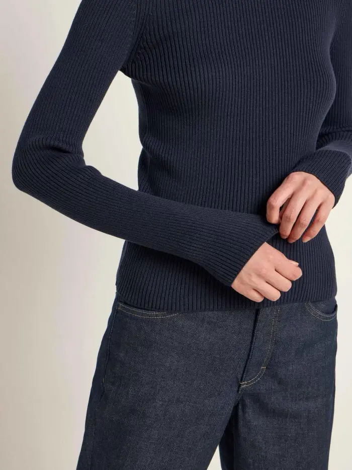 Lanius Stehkragenpullover (GOTS)