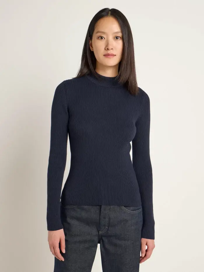 Lanius Stehkragenpullover (GOTS)