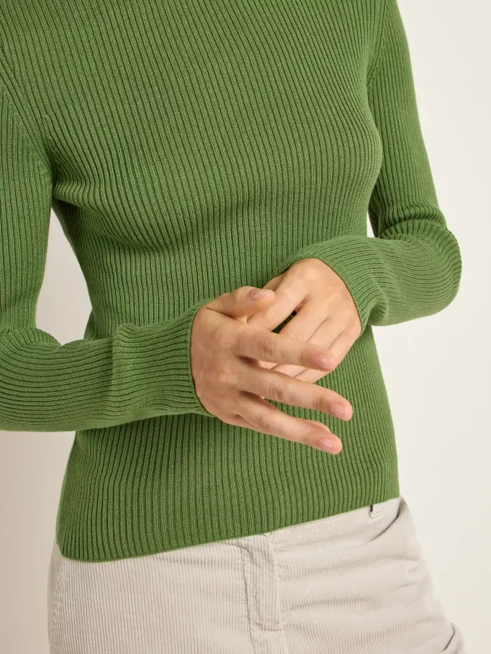 Lanius Stehkragenpullover (GOTS)