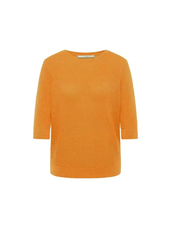 Lanius Struktur-Halbarmpullover (GOTS)