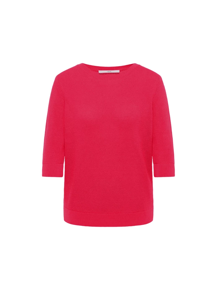 Lanius Struktur-Halbarmpullover (GOTS)