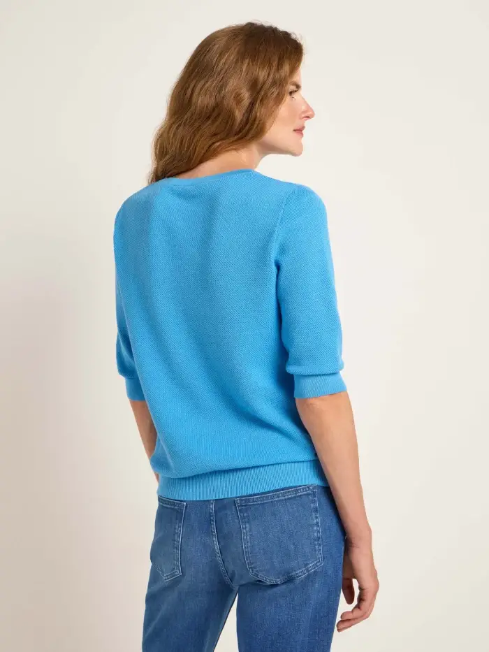 Lanius Struktur-Halbarmpullover (GOTS)