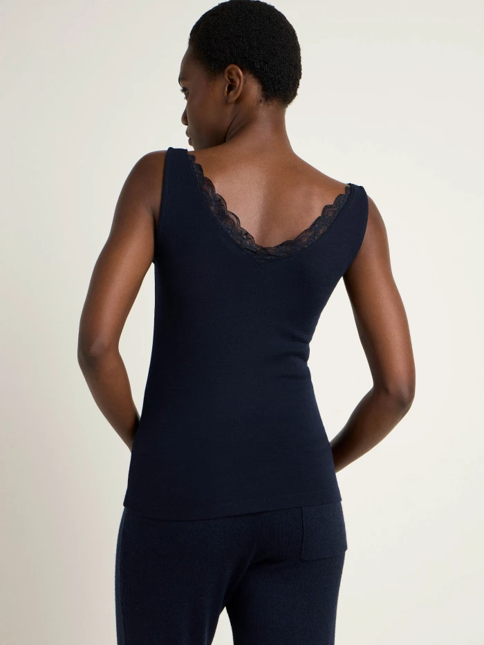 Lanius Top Mit Spitze (GOTS)