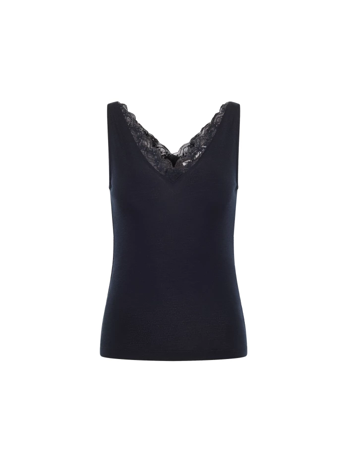 Lanius Top Mit Spitze (GOTS)