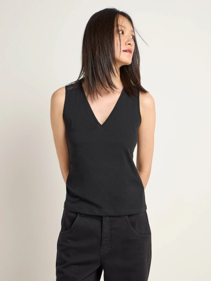 Lanius Top mit Spitzeneinsatz (GOTS)