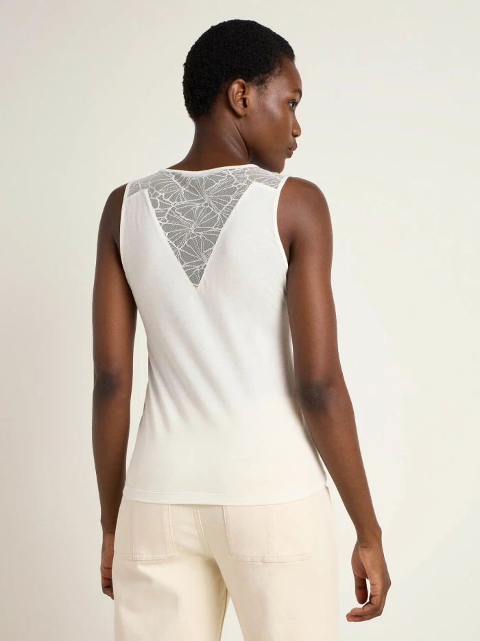 Lanius Top Mit Spitzeneinsatz (GOTS)