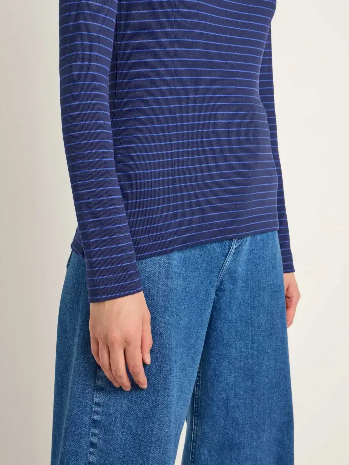 Lanius U-Boot Shirt Mit Streifen (GOTS)