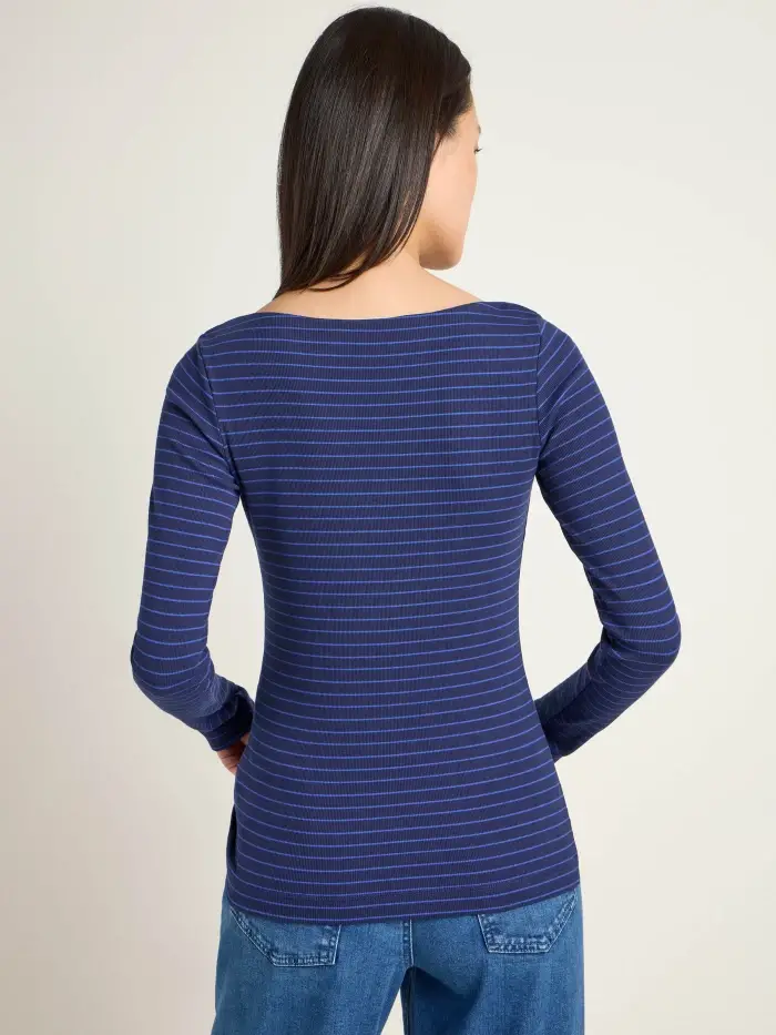 Lanius U-Boot Shirt Mit Streifen (GOTS)