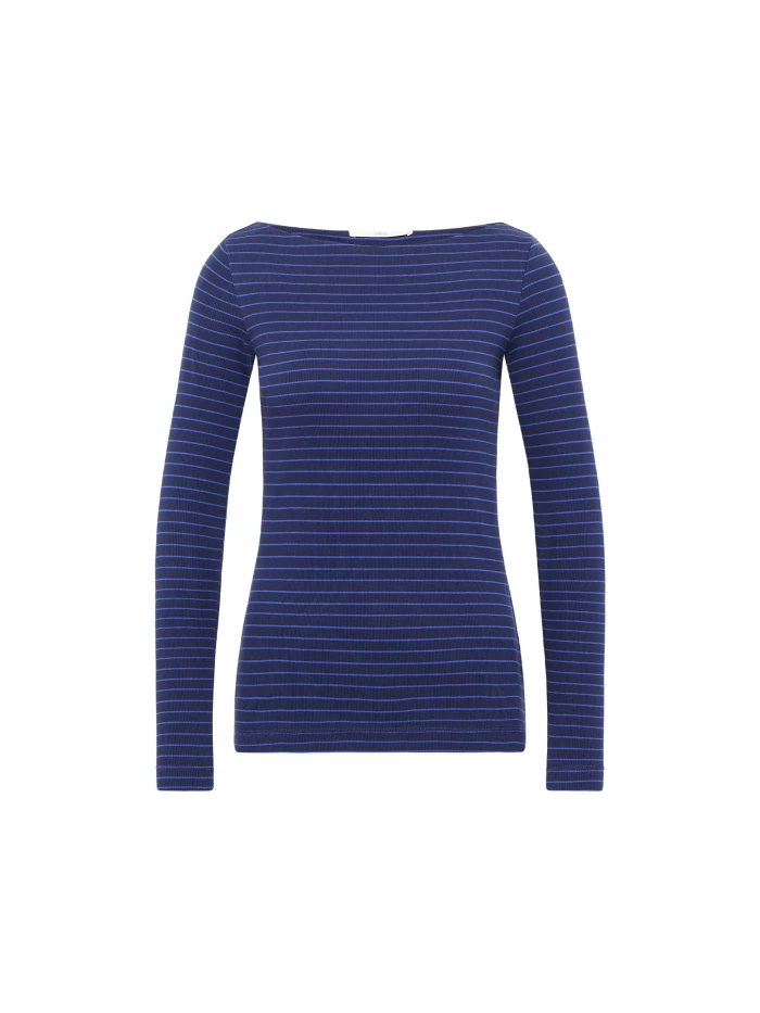 Lanius U-Boot Shirt Mit Streifen (GOTS)