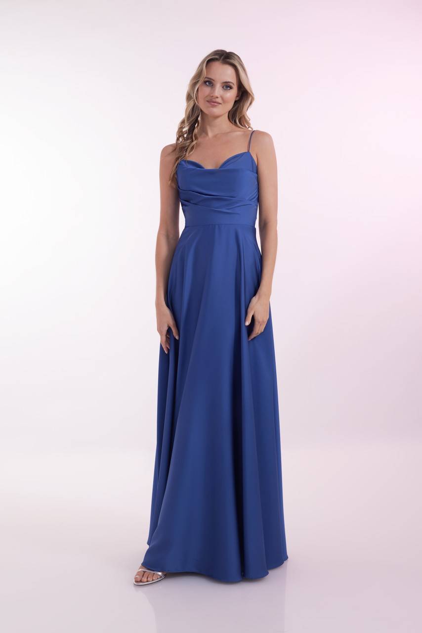 Laona ABSOLUTELY CLASSY DRESS Drapiertes Maxikleidmit dünnen Spaghetti-Trägern