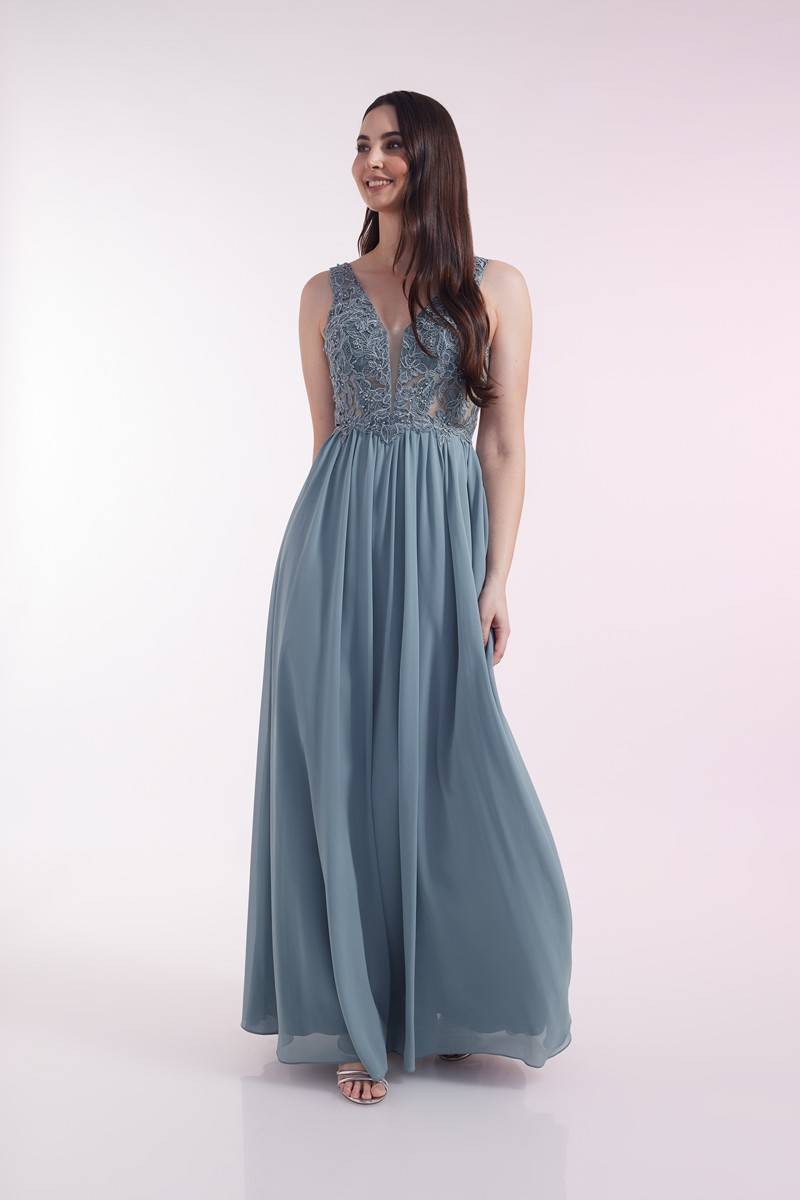 Laona BLOSSOM DRESS Besticktes Maxikleid aus Chiffon