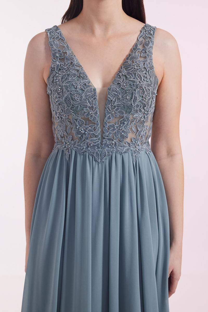 Laona BLOSSOM DRESS Besticktes Maxikleid Aus Chiffon