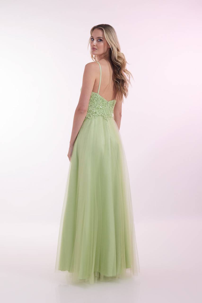 Laona NOBLE TULLE DRESS Besticktes Maxikleid Mit V-Ausschnitt Und Tüll-Einsatz