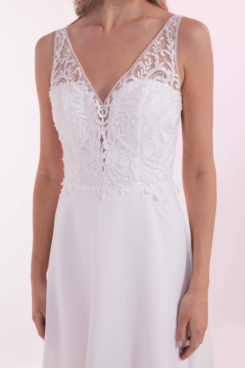 Laona OPULENT SPIRIT DRESS Besticktes Maxikleid Mit V-Ausschnitt Vorne Und Hinten