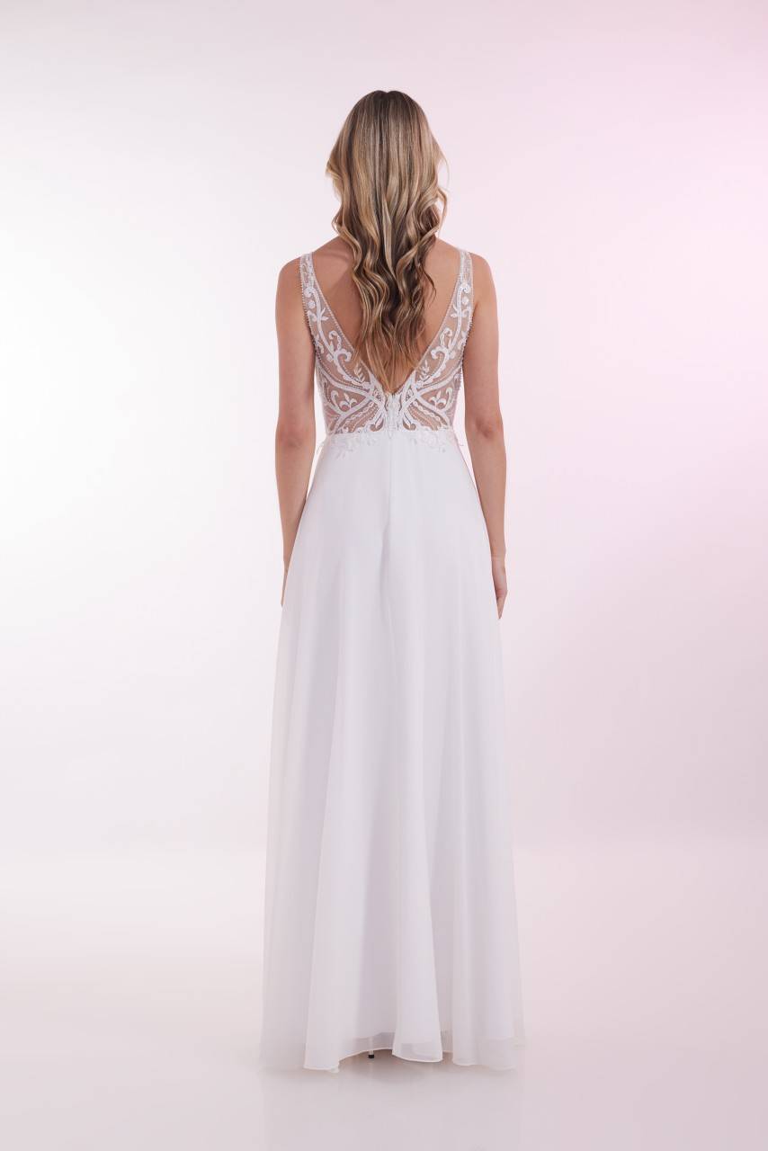 Laona OPULENT SPIRIT DRESS Besticktes Maxikleid Mit V-Ausschnitt Vorne Und Hinten