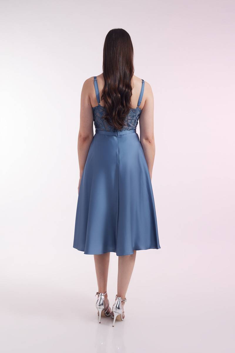 Laona PORTRAIT OF A LADY DRESS Besticktes Midikleid Aus Satin