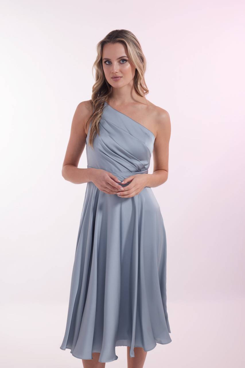Laona SATIN DREAM DRESS One-Shoulder Midikleidmit Drapierungen