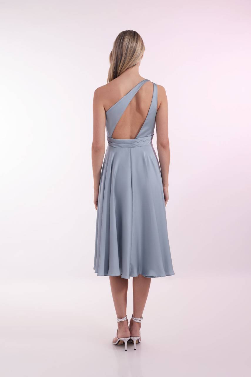 Laona SATIN DREAM DRESS One-Shoulder Midikleidmit Drapierungen