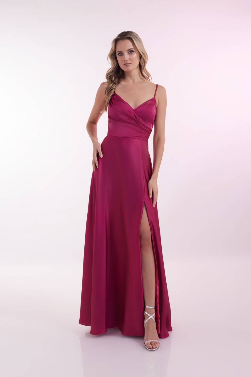 Laona SIMPLE LOVE DRESS Drapiertes Maxikleidmit V-Aussschnittt