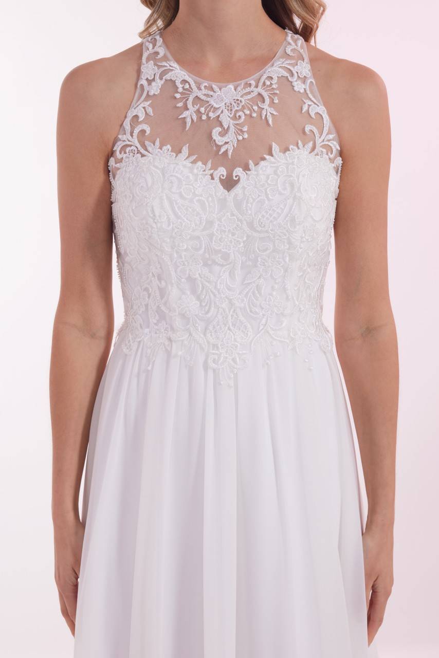 Laona SPRING BOUQUET DRESS Besticktes Maxikleidmit Rundhals