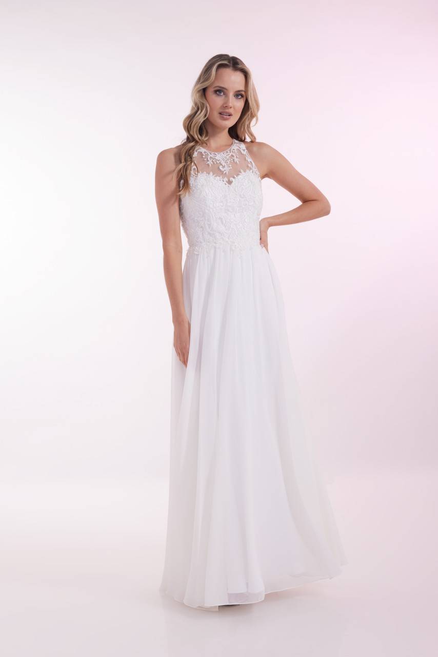 Laona SPRING BOUQUET DRESS Besticktes Maxikleidmit Rundhals