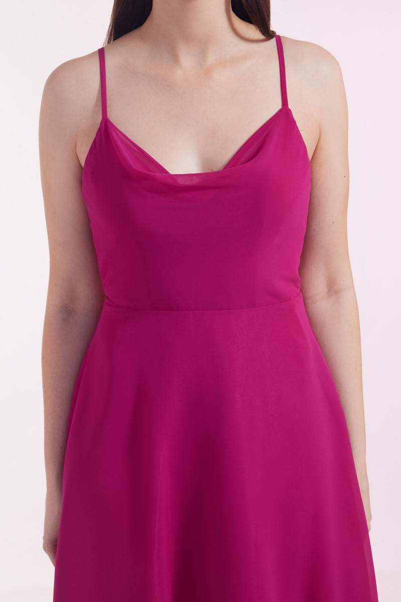 Laona SWEET BOW DRESS Vokuhila-Kleid Mit Schleife Aus Chiffon