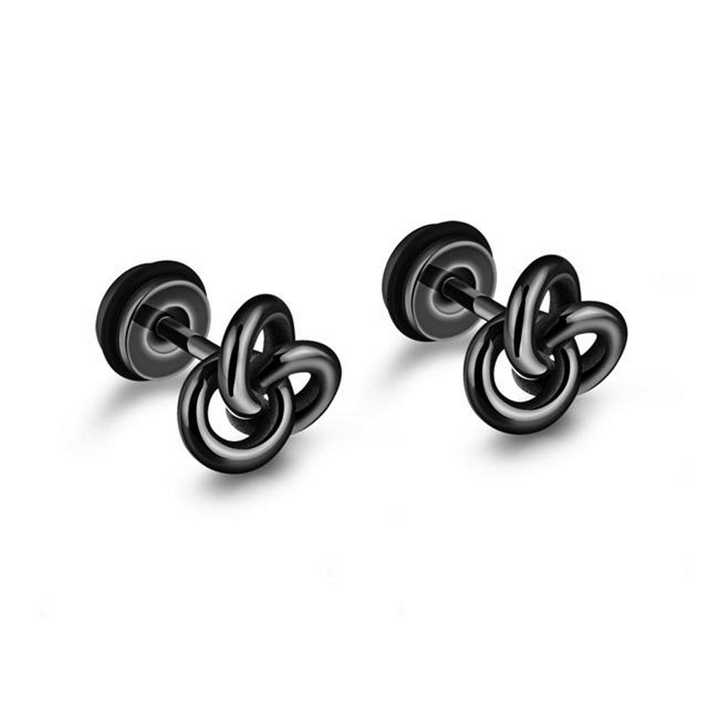 Lau Fashion 1 Paar Fashion Fake Plug Unisex # Schwarz Ohrringe Tragus Ohrstecker