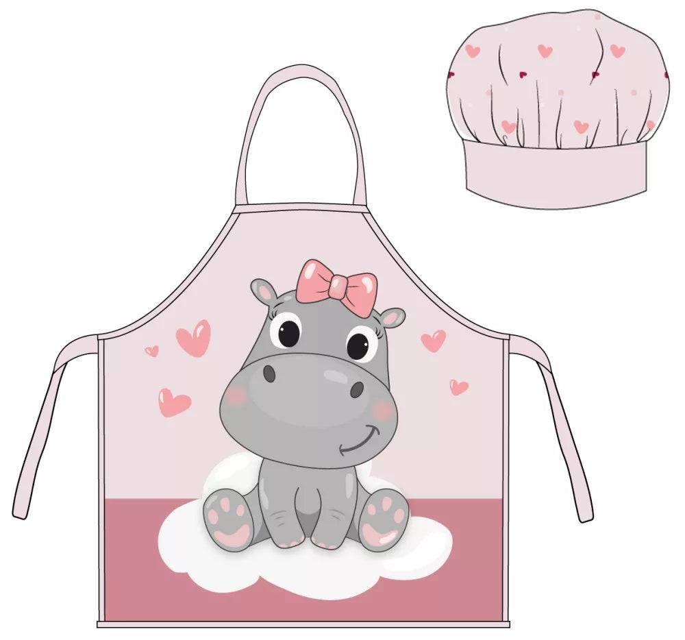 Lau Fashion 2tl. Kochschürze Malkittel Set Kinder Mädchen Jungen Kindergarten Schule Kochset