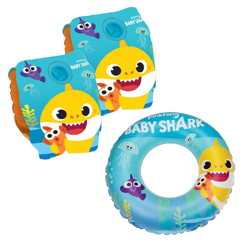 Lau Fashion Baby Shark Schwimmflügel Ring Schwimmbad Hilfe Schwimmen Klein Kinder 3-6 Jahre - GIM87071120