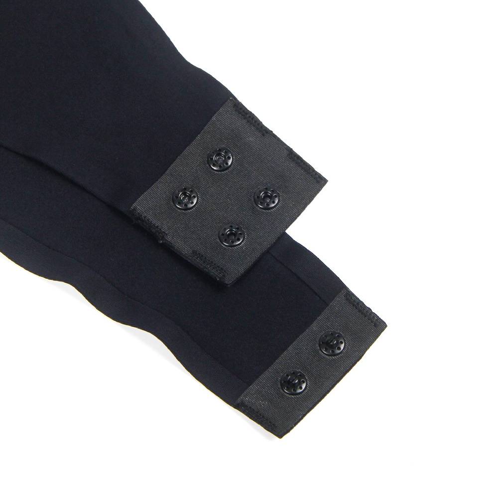 Lau Fashion Bodysuits Langarm Body Spitze Lace Unterwäsche Blumen Dessous Reizwäsche S/XL