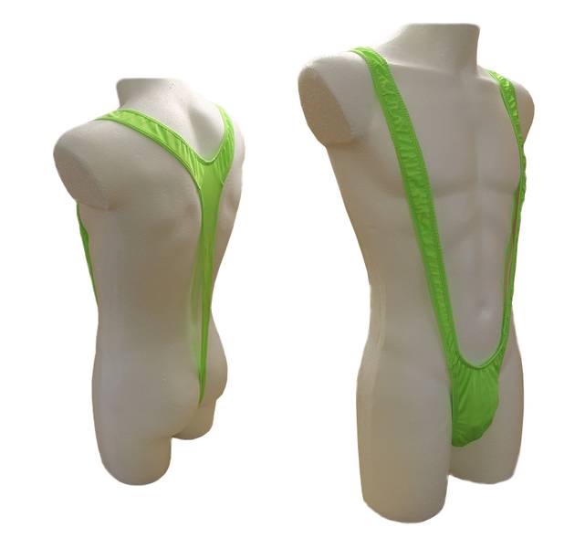 Lau Fashion Borat Tanga Badehose Mankini Badeanzug Kostüm C-String Einheitsgröße S/M