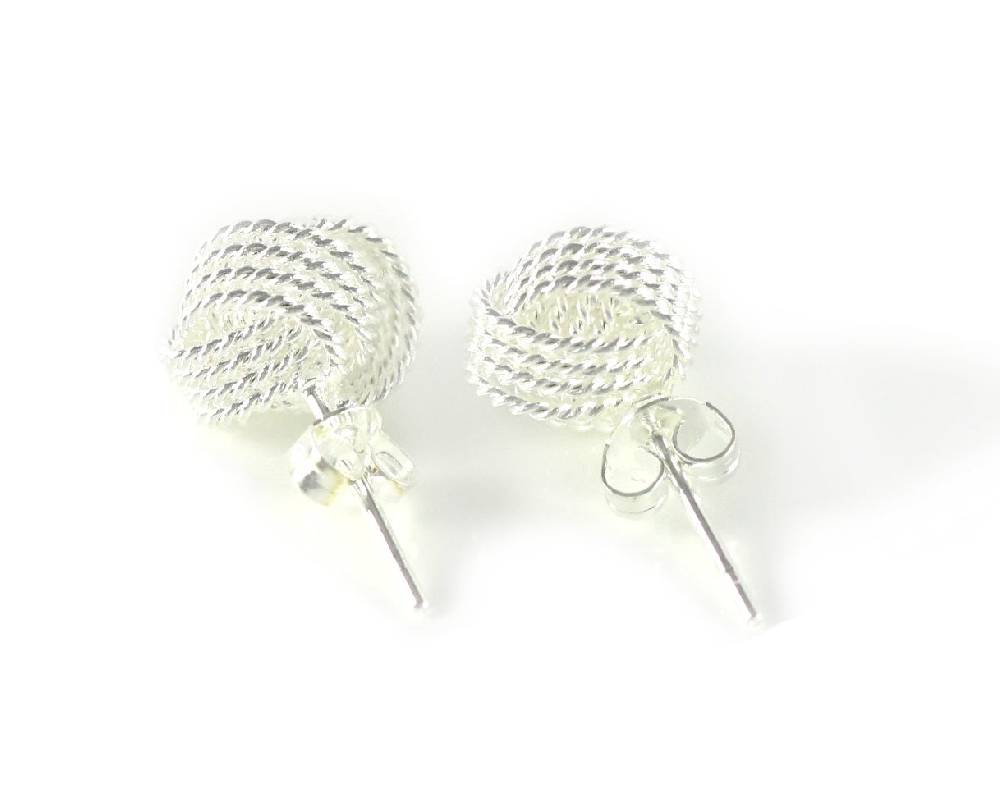 Lau Fashion Damen Schmuck Set Ohrstecker Zirkonia Glamor Kugel Style Versilbert Ohrringe Ø 10mm