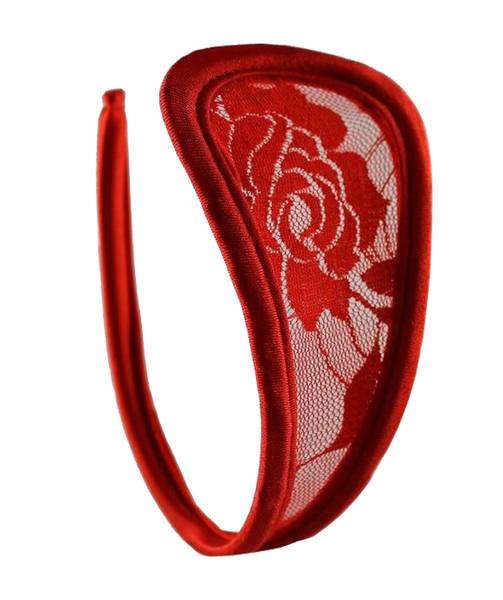 Lau Fashion Damen Spitze C-String Bikini Dessous Slip Einheitsgröße S/M/L