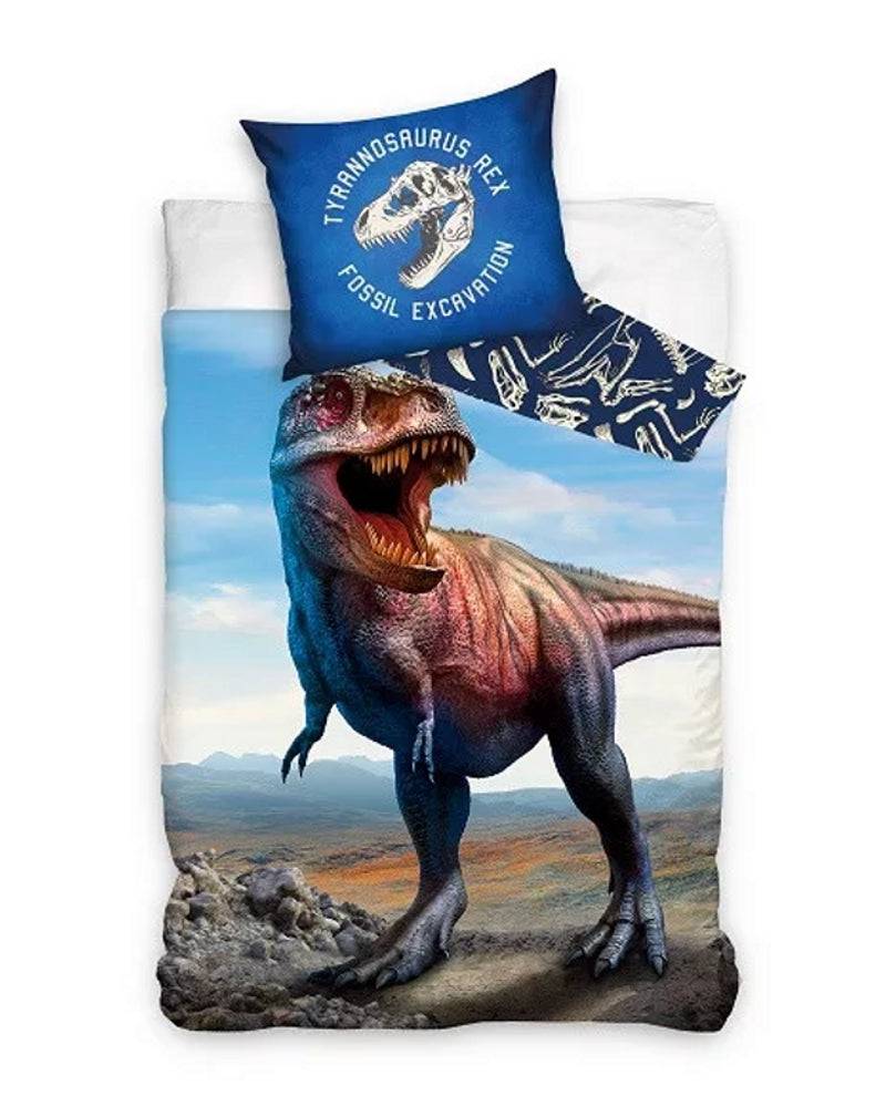 Lau Fashion Dinosaurier Wendebettwäsche Jugend Bettwäsche Set Bettbezug Dino 140×200cm