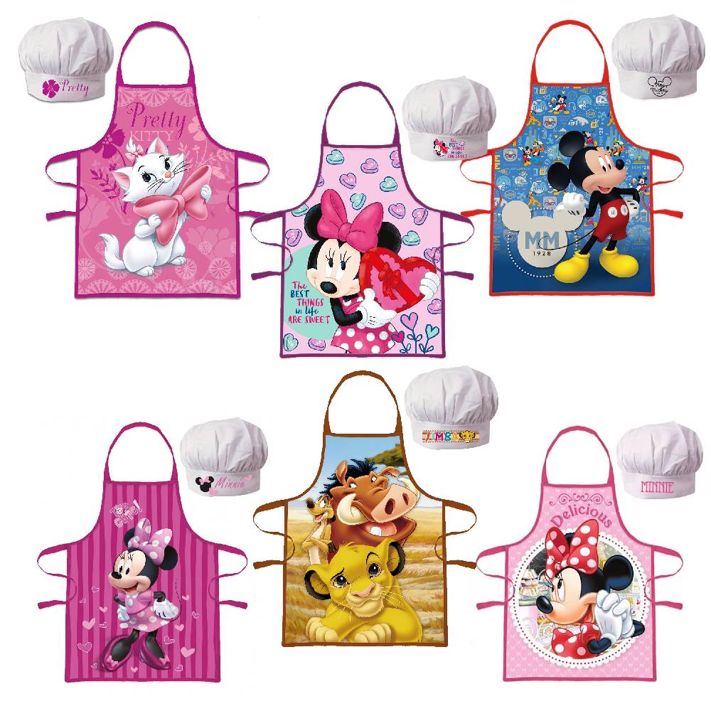 Lau Fashion Disney Kochschürze Kinder Mädchen Jungen Kindergarten Schule Kochset