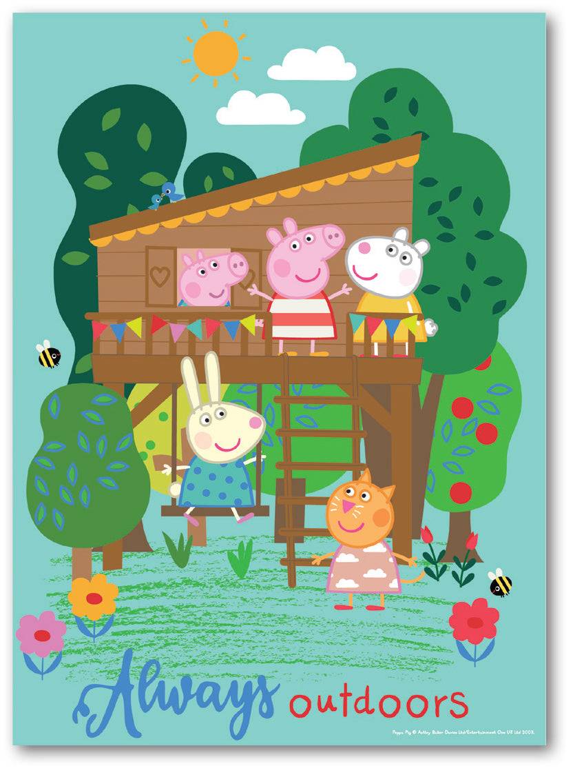 Lau Fashion Kinderpuzzle Peppa Wutz Pig Baumhaus 50 Teile Für Kinder Ab 3 Jahre