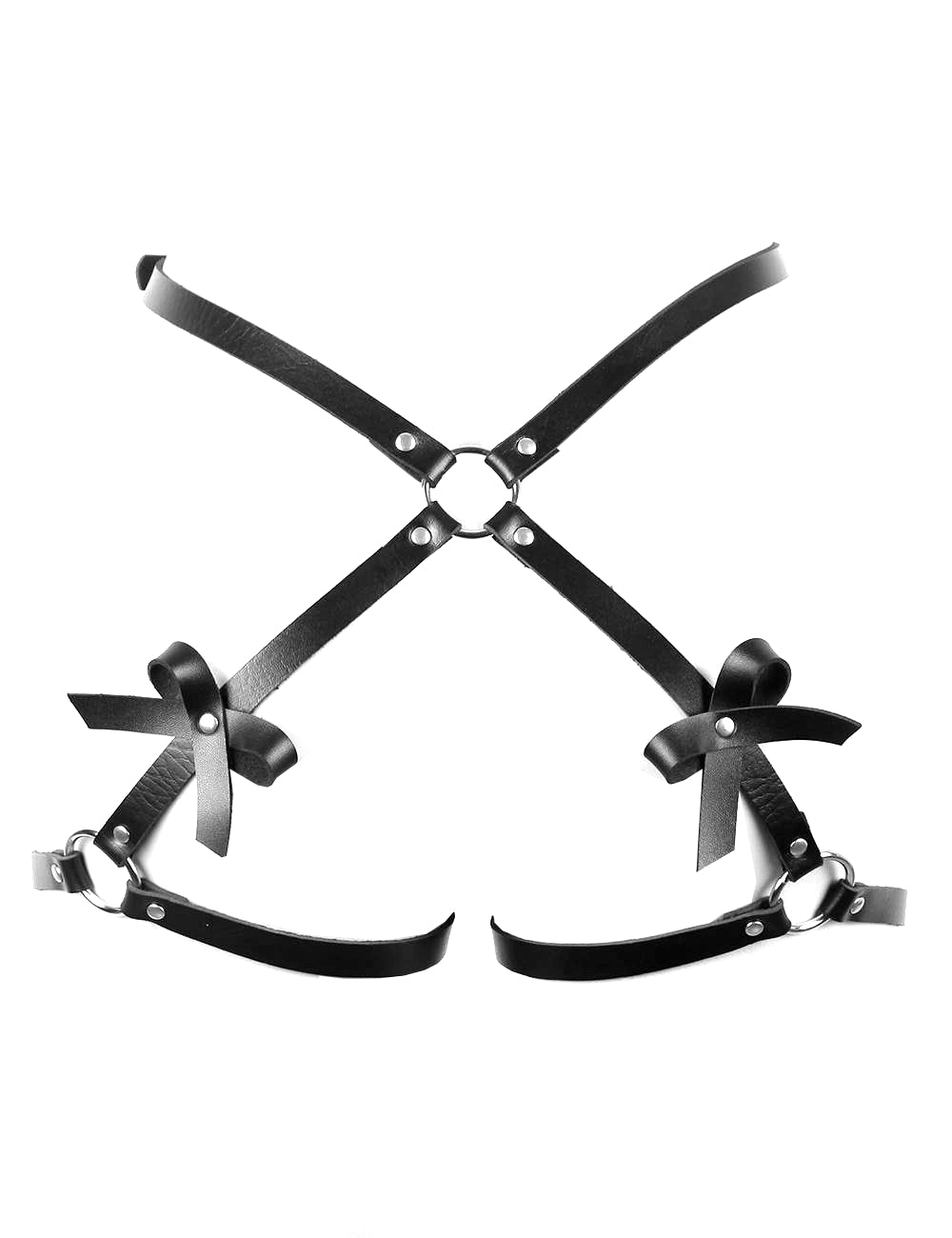 Lau Fashion Leder Strumpfband Harness Strapse Bondage SM BDSM Gothic Band Unterwäsche S/M/L