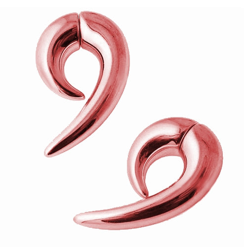 Lau Fashion Magnet Fake Piercing Bronze Illusion Dehnungssichel Test Expander Dehnstab Plug NEU